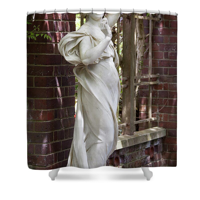 Sculpture Shower Curtain featuring the photograph Beauty in The Garden by Ramunas Bruzas