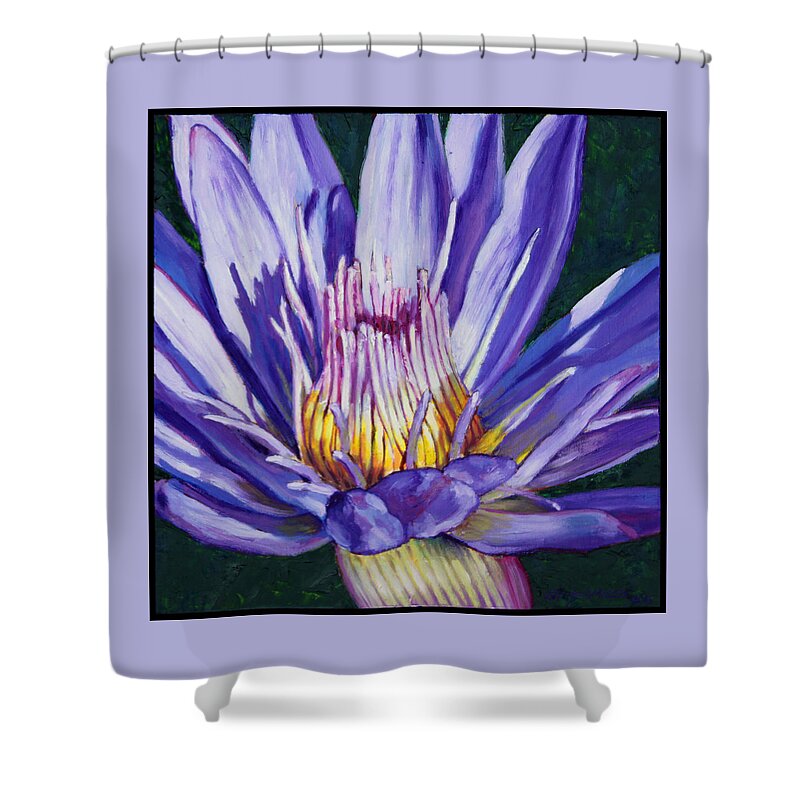 Water Lily Shower Curtain featuring the painting Beauty by John Lautermilch