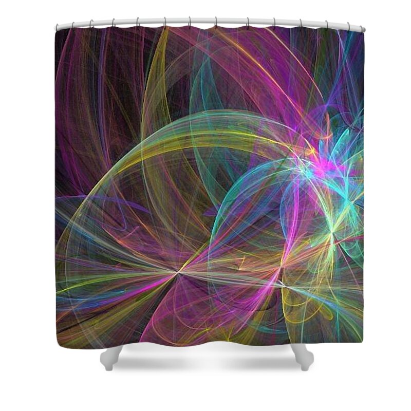 Space Shower Curtain featuring the digital art Beauty by Kelly Dallas
