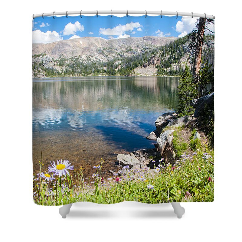 Beauty Lake Shower Curtain featuring the photograph Beauty Lake by Gary Beeler