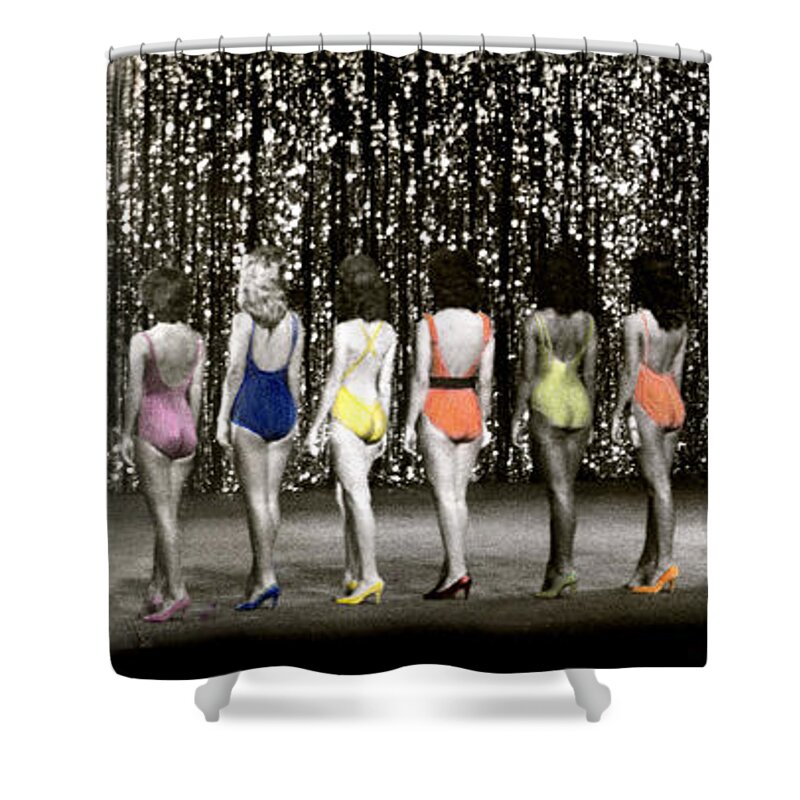 Beauty Pageant Shower Curtain featuring the photograph Beauty Queen's Backside. by Joe Hoover