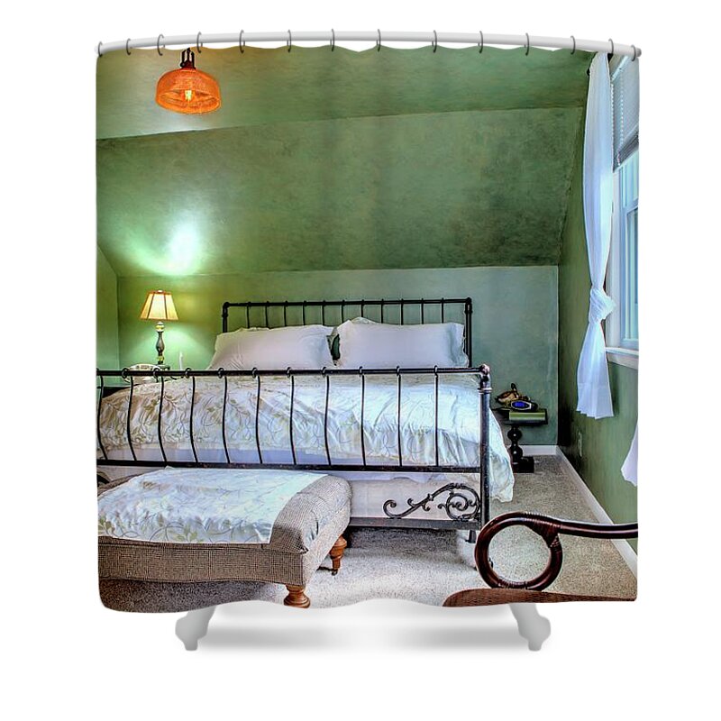 Bedroom Shower Curtain featuring the photograph Bedroom Four by Jeff Kurtz