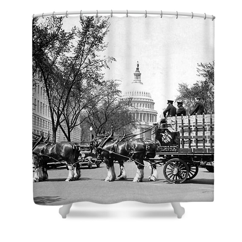 Prohibition Shower Curtain featuring the photograph Beer for the President by Jon Neidert