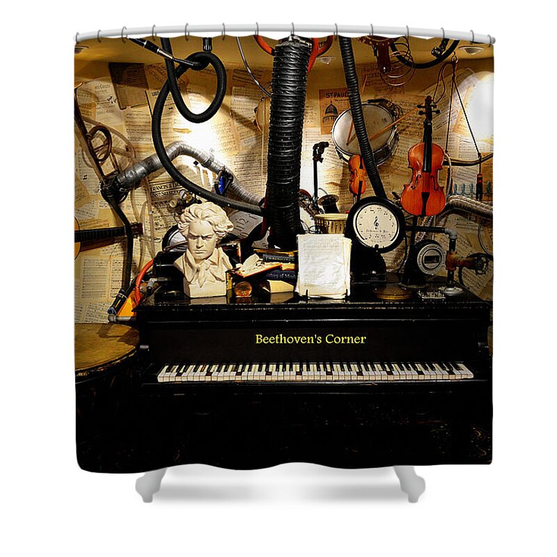 Glenn Mccarthy Shower Curtain featuring the photograph Beethoven's Corner Too by Glenn McCarthy Art and Photography