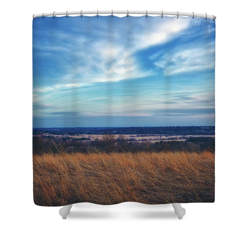 Wisconsin Landscape Shower Curtain featuring the photograph Before Sunset at Retzer Nature Center - Waukesha by Jennifer Rondinelli Reilly - Fine Art Photography