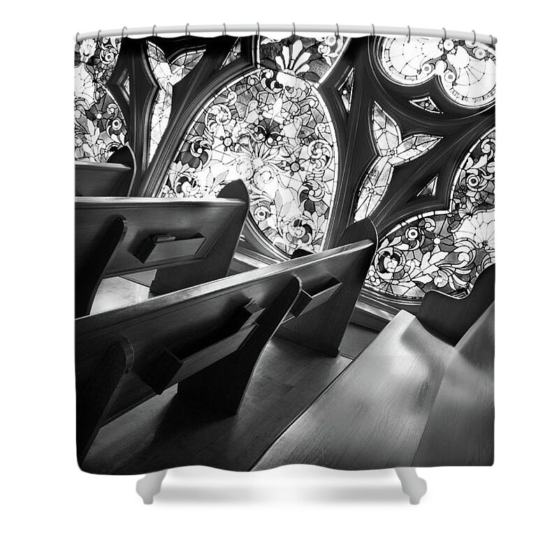 Church Shower Curtain featuring the photograph Before Vespers by Marla Craven
