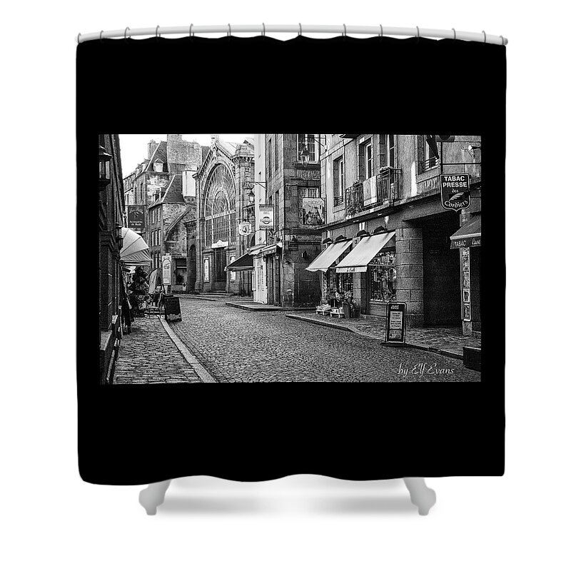 Archirtecture Shower Curtain featuring the photograph Behind The Walls 2 by Elf EVANS