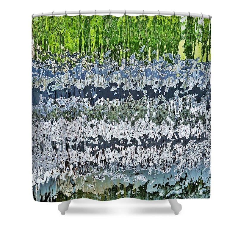 Waterfalls Shower Curtain featuring the photograph Behind the Waterfall by Merle Grenz