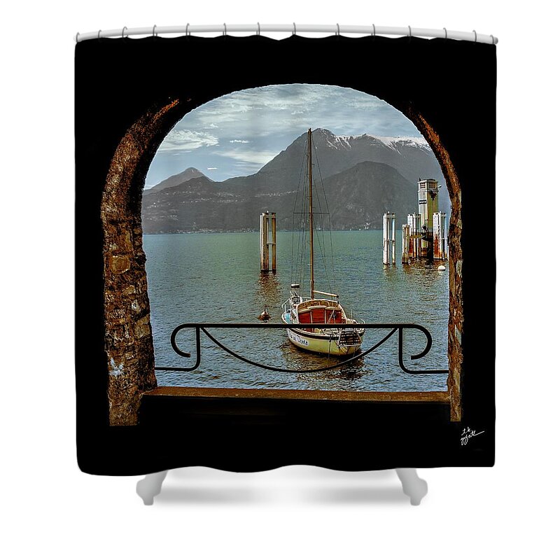 Varenna Shower Curtain featuring the photograph Bella Varenna - for print or wrapped canvas by TK Goforth
