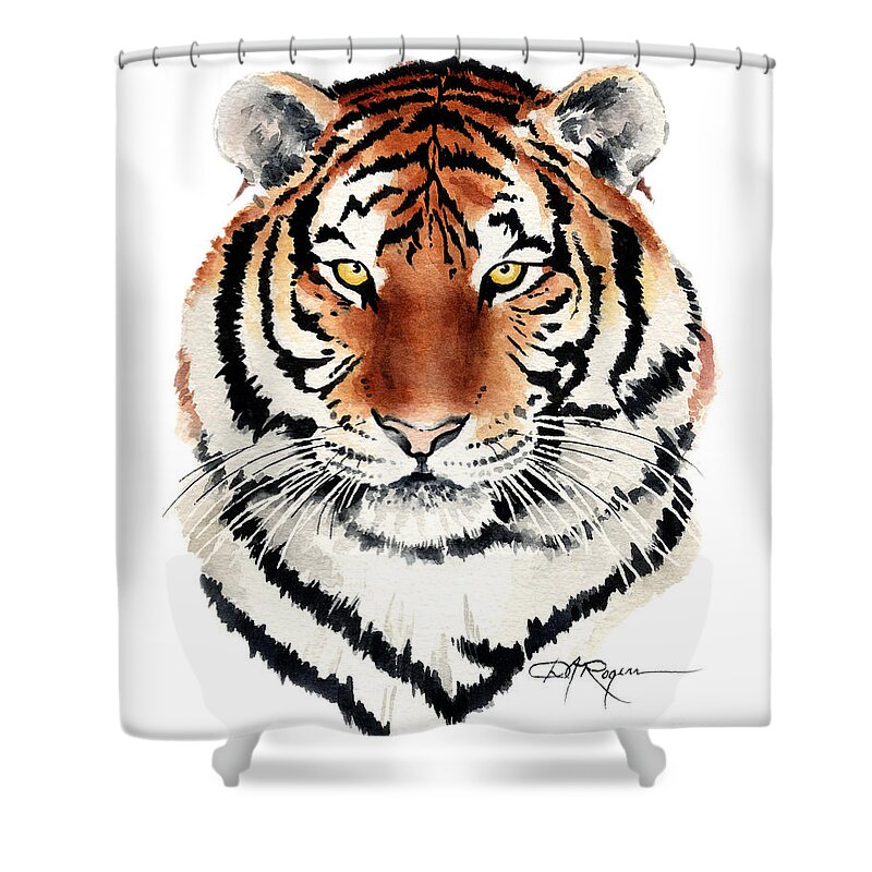 Asian Tiger Shower Curtains