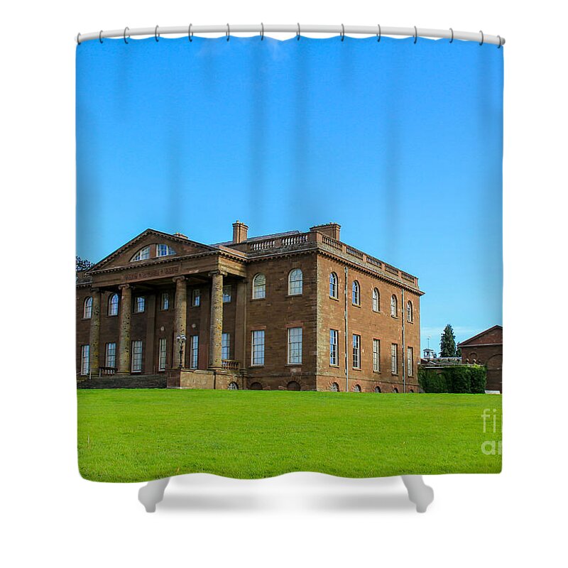 Mansion Shower Curtain featuring the photograph Berrington Hall by SnapHound Photography