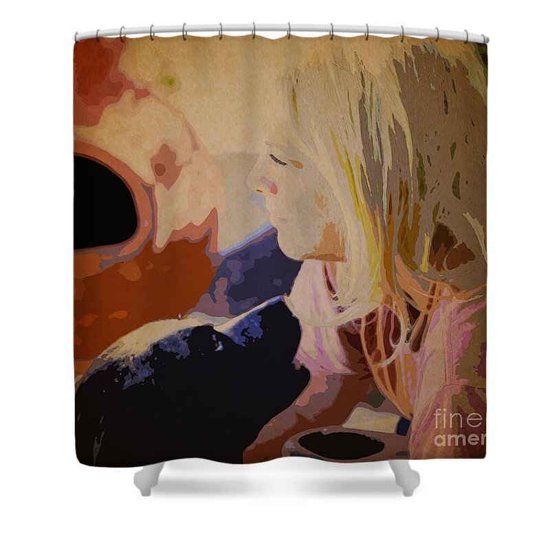 Woman With Dog Shower Curtain featuring the photograph Best Friends by Beth Wiseman