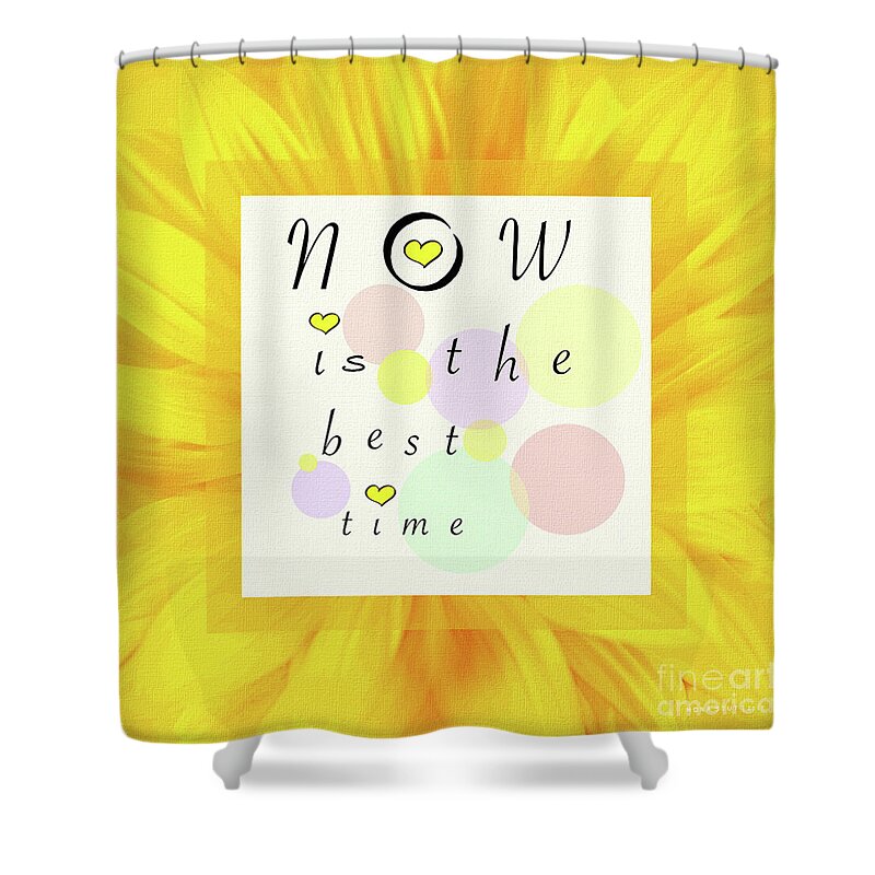 Mona Stut Shower Curtain featuring the digital art Best Time To Be My Sunny Valentine by Mona Stut
