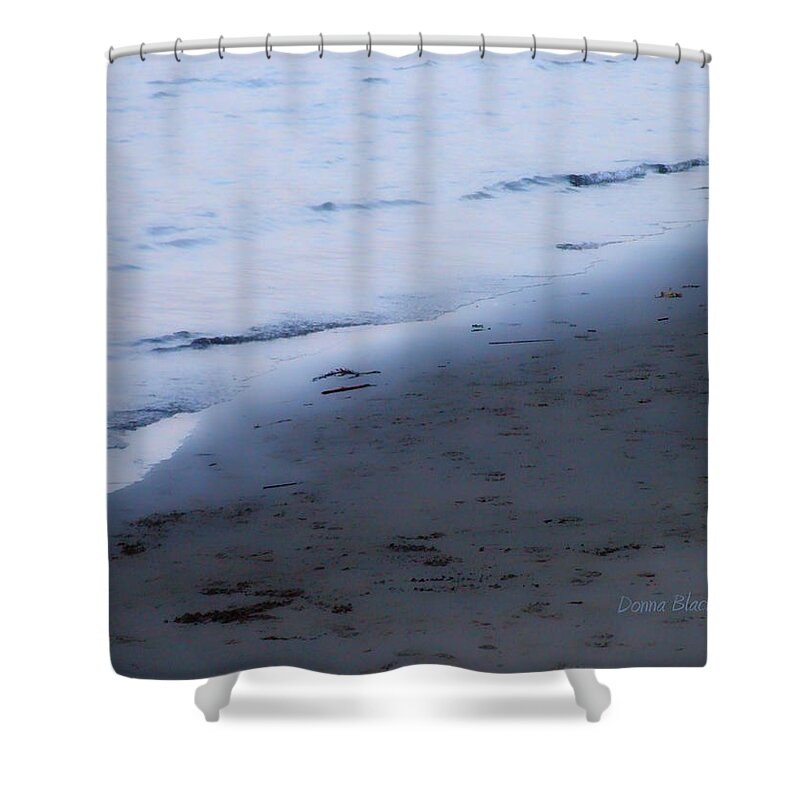 Beach Shower Curtain featuring the photograph Between Light And Shadow by Donna Blackhall