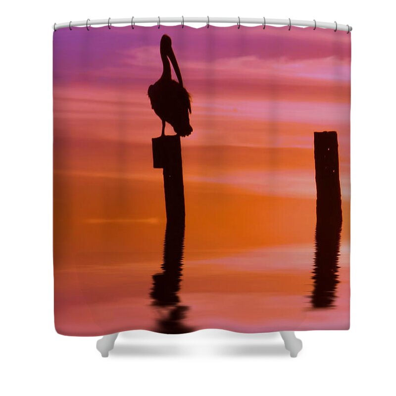 Sunset Shower Curtain featuring the photograph Beyond Reality by Kym Clarke
