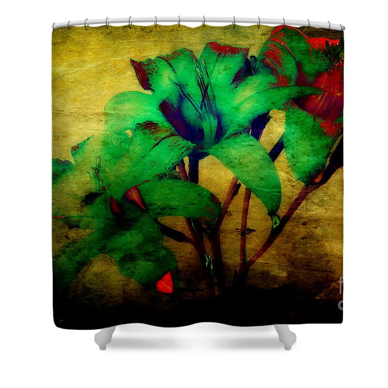 Lilies Shower Curtain featuring the photograph Beyond The Garden Gate by Michael Eingle