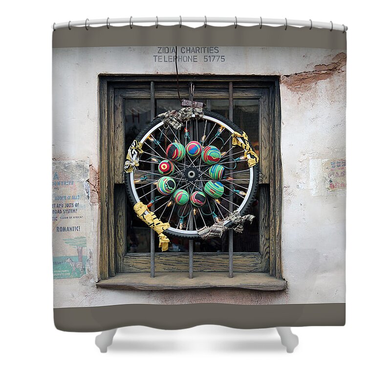 Bicycle Tire Shower Curtain featuring the photograph Bicycle Art by Jackson Pearson