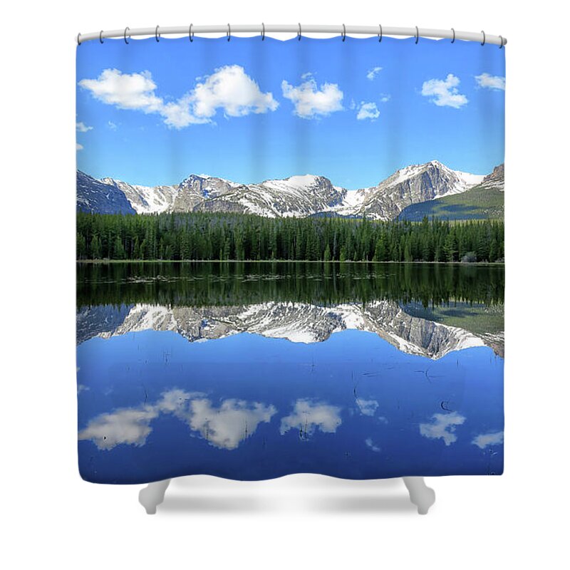 Bierstadt Shower Curtain featuring the photograph Bierstadt Lake in Rocky Mountain National Park by Ronda Kimbrow