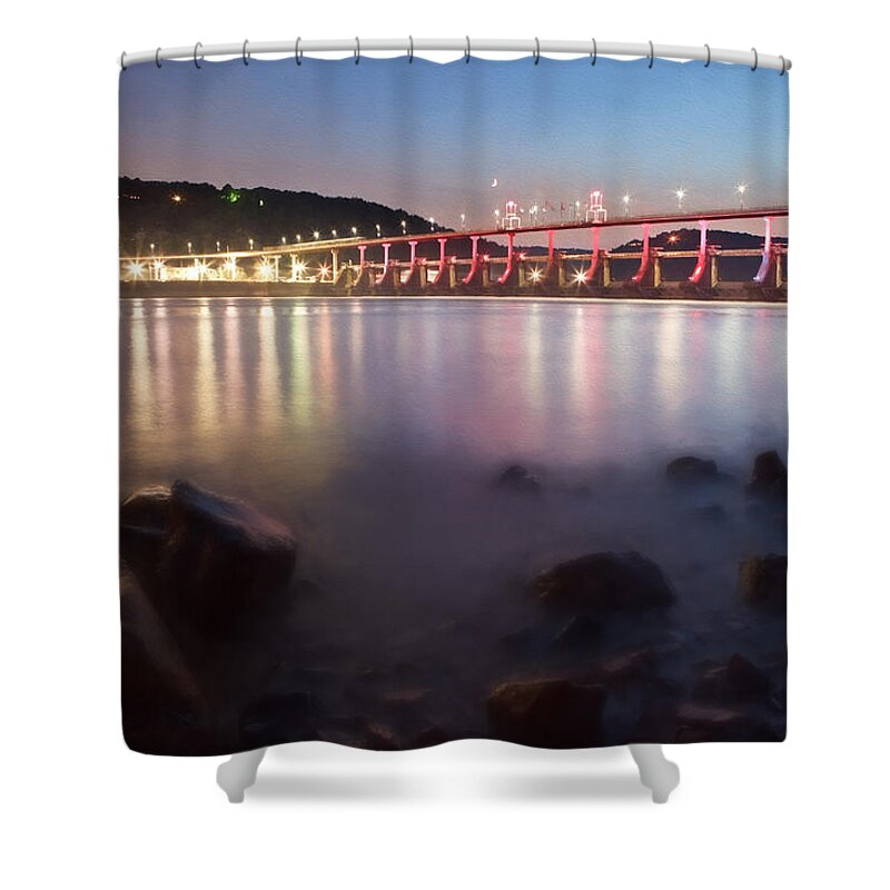 Dam Shower Curtain featuring the photograph Big Dam Bridge by Jonas Wingfield