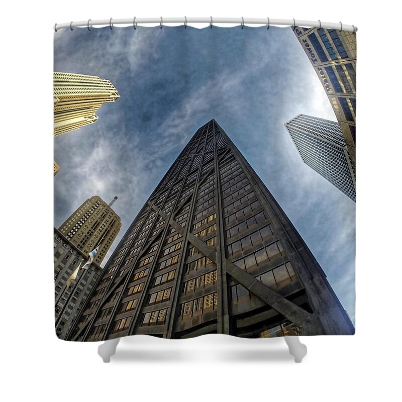 Hancock Building Shower Curtain featuring the photograph Big John by Jackson Pearson