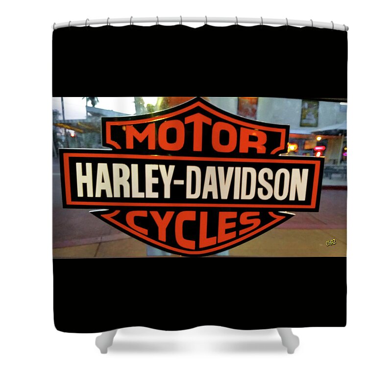Motorcycles Shower Curtain featuring the photograph Bike Week in Florida by CHAZ Daugherty