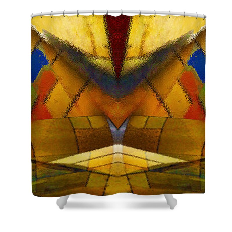 Digital Fine Art From Original Photography Shower Curtain featuring the digital art Bilateral Colors by Paul Gentille