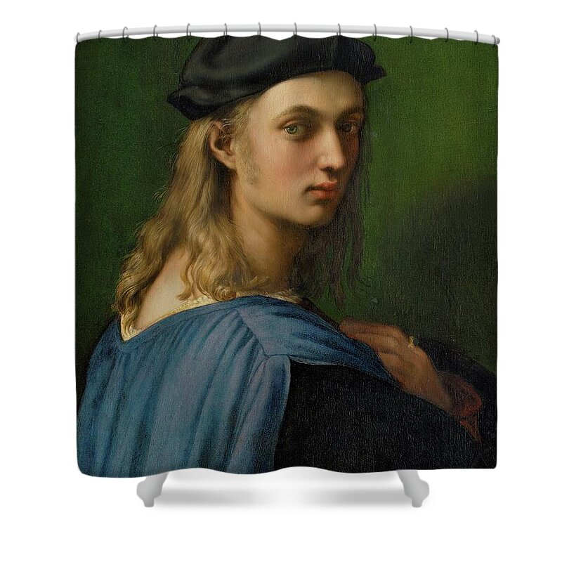 Raphael Shower Curtain featuring the painting Bindo Altoviti by Raphael da Urbino