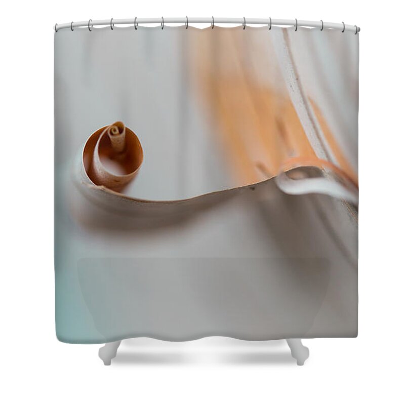 Abstract Shower Curtain featuring the photograph Birch Bark by Jakub Sisak