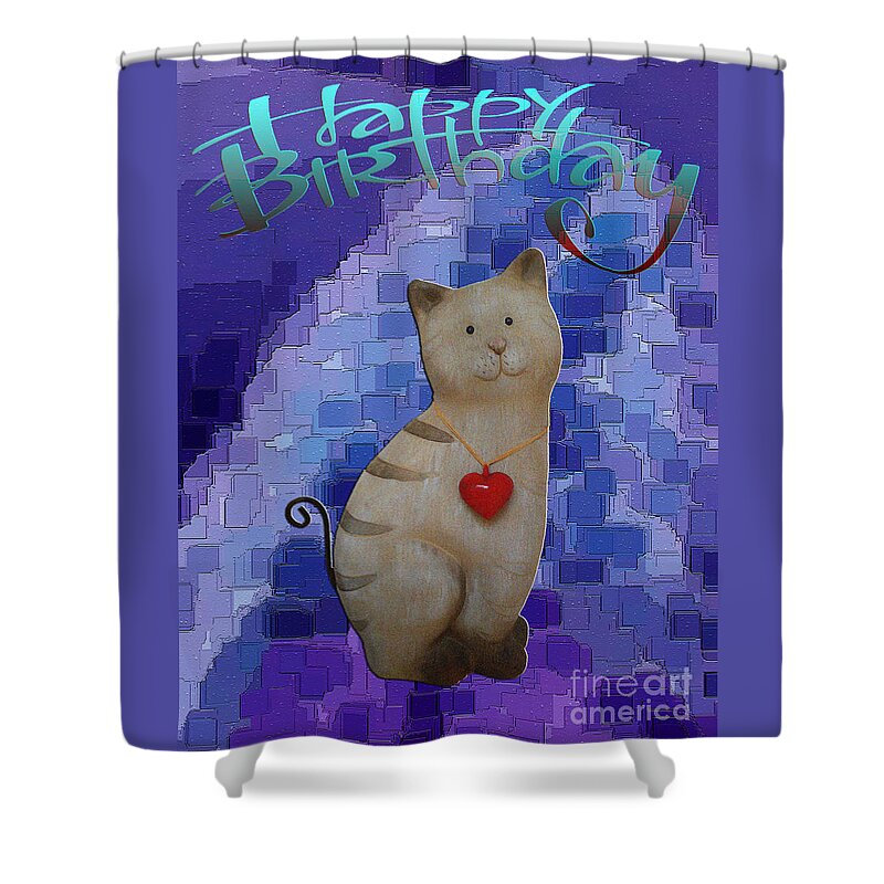 Birthday Greetings Shower Curtain featuring the photograph Birthday Greetings by Jasna Dragun