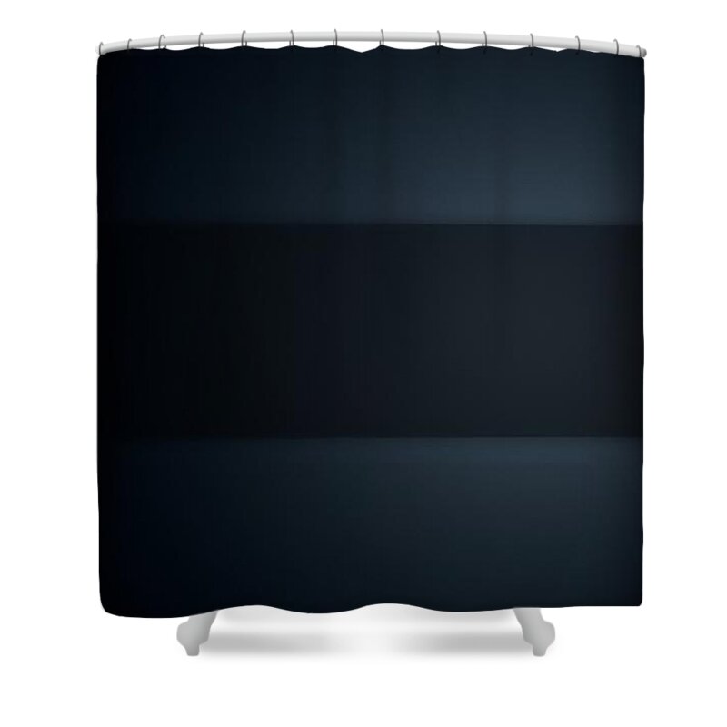 Nro Shower Curtain featuring the painting Black Band by Archangelus Gallery
