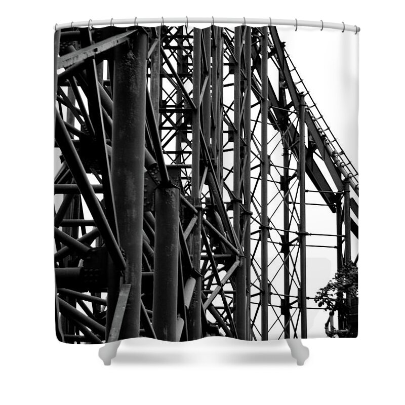 Abstract Shower Curtain featuring the photograph Parallel Lines #1 by Doc Braham