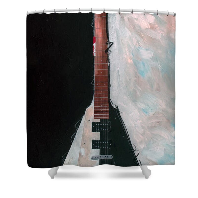 Scorpions Shower Curtain featuring the painting Blackout by Sean Parnell