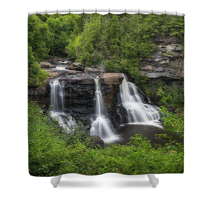 Autumn Shower Curtain featuring the photograph Blackwater Falls State Park by Michael Ver Sprill