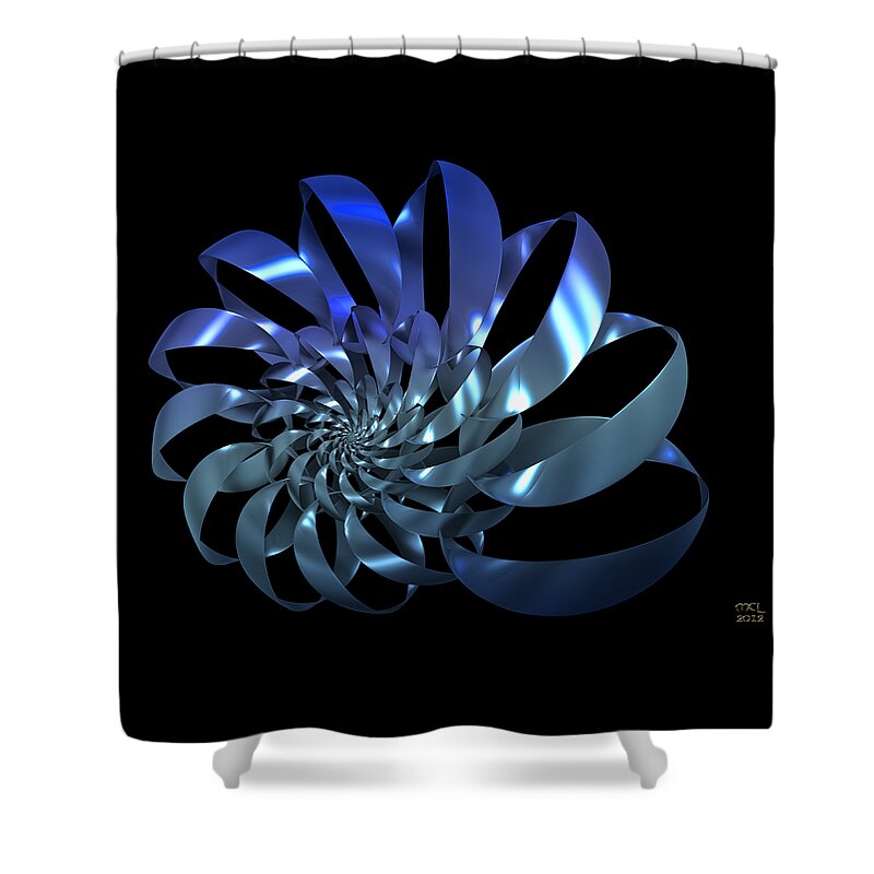 Computer Shower Curtain featuring the digital art Blades by Manny Lorenzo