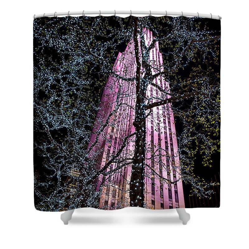New York City Shower Curtain featuring the photograph Bling by Az Jackson