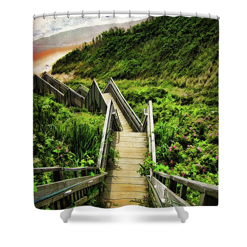 Block Island Shower Curtain featuring the photograph Block Island by Lourry Legarde