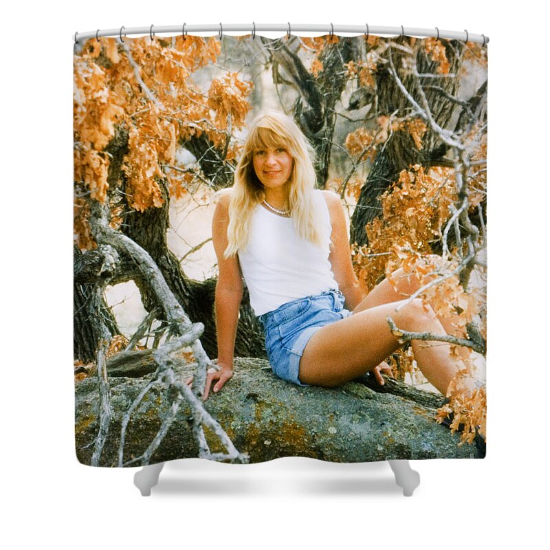 Beautiful Models Shower Curtain featuring the photograph Blonde Autumn by Steven Krull