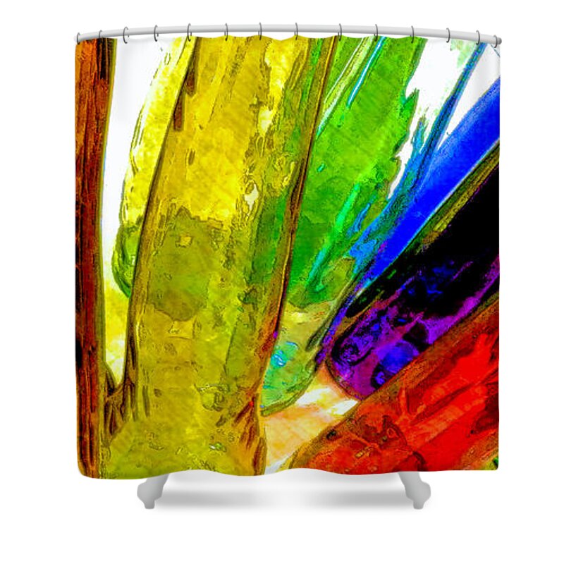 Bloom In Glass Shower Curtain featuring the photograph Bloom In Glass #2 by James Stoshak