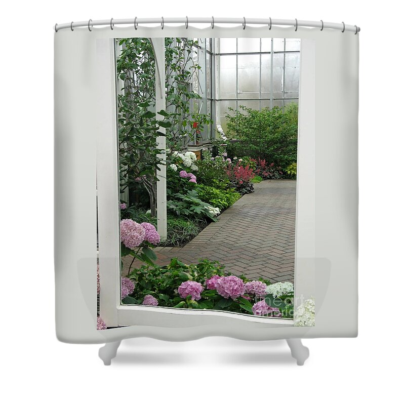 Conservatory Shower Curtain featuring the photograph Blooming Conservatory by Ann Horn