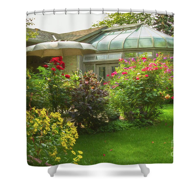 Blossom Garden Shower Curtain featuring the photograph Blossom Garden 2017 by Marilyn Cornwell