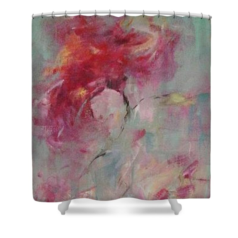 Blossom Shower Curtain featuring the painting Blossom III by Dan Campbell
