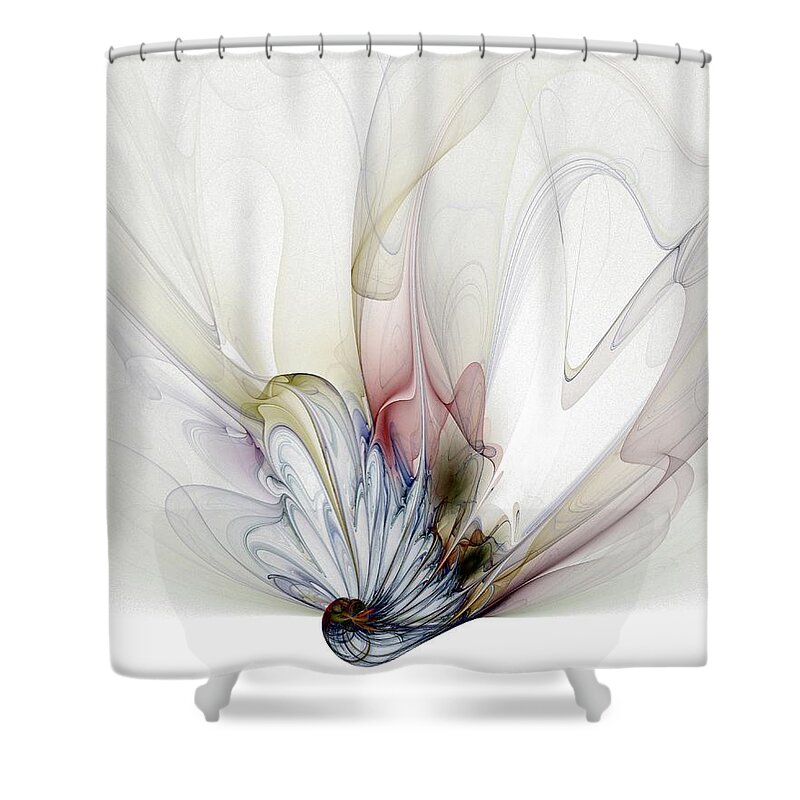 Digital Art Shower Curtain featuring the digital art Blow Away by Amanda Moore