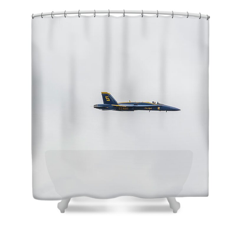 Dangerous Shower Curtain featuring the photograph Blue Angels 3 by Pelo Blanco Photo