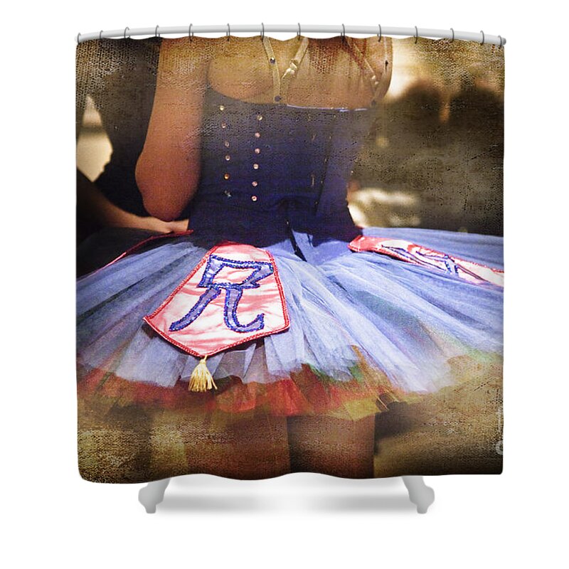 Ballerina Shower Curtain featuring the photograph Blue Ballerina by Craig J Satterlee