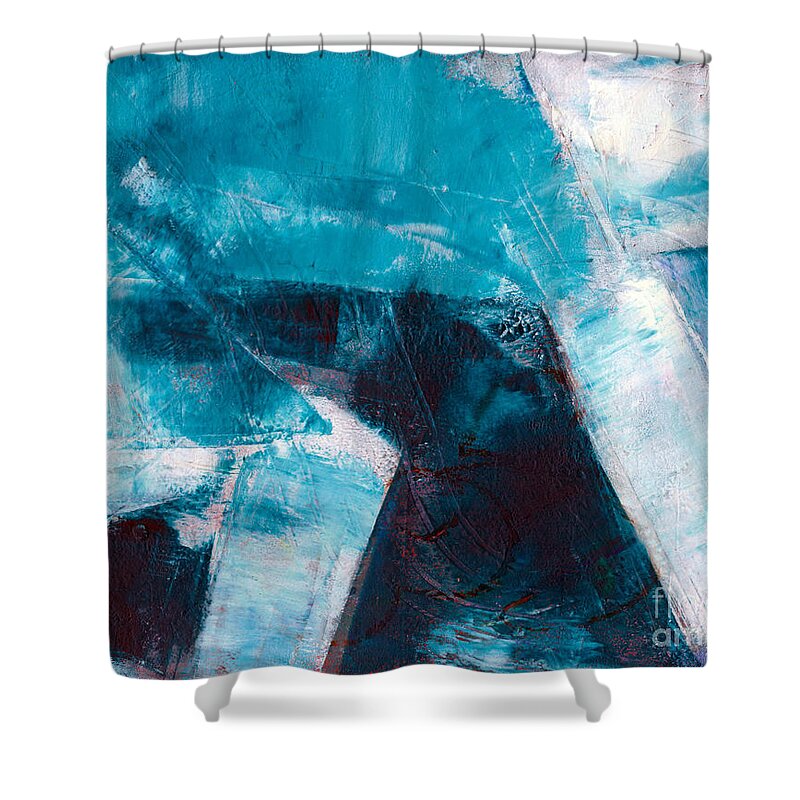 Oil Shower Curtain featuring the painting Blue Bayou by Christine Chin-Fook