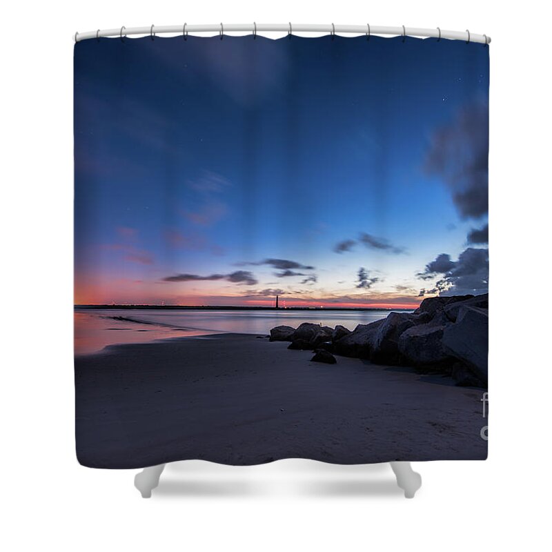 Sunrise Shower Curtain featuring the photograph Blue Betsy Sunrise by Robert Loe