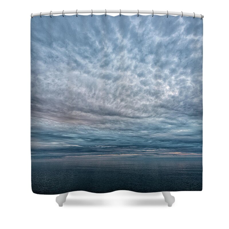 Clouds Shower Curtain featuring the photograph Blue Calm by Doug Gibbons