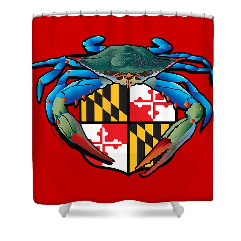 Maryland Flag Shower Curtains