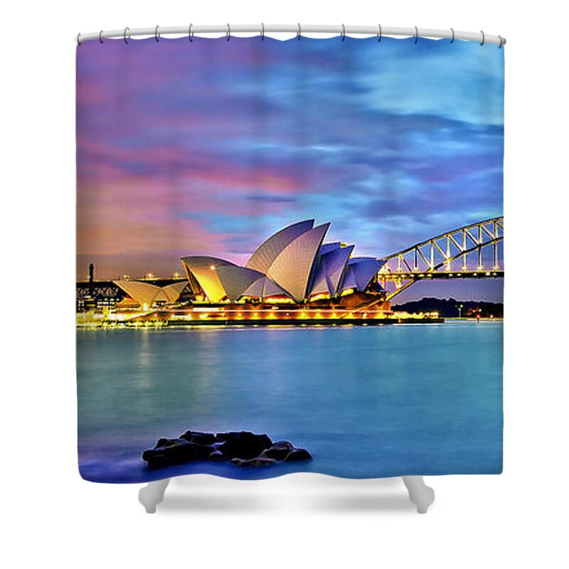 Sydney Shower Curtain featuring the photograph Blue Harbour by Az Jackson