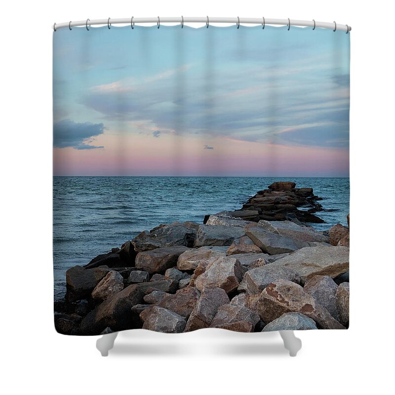 Cape Cod Shower Curtain featuring the photograph Blue Hour Martha's Vineyard Square by Marianne Campolongo